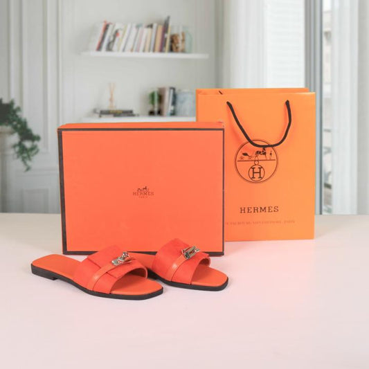Hermes Paris Birkin Premium Flats With OG Box