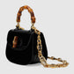 Gucci small Bamboo handle Patent leather sling