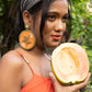Papaya Fruit-Inspired Earrings