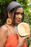 Papaya Fruit-Inspired Earrings