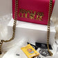 Versace Jeans Couture Saffiano Lock Crossbody Bag