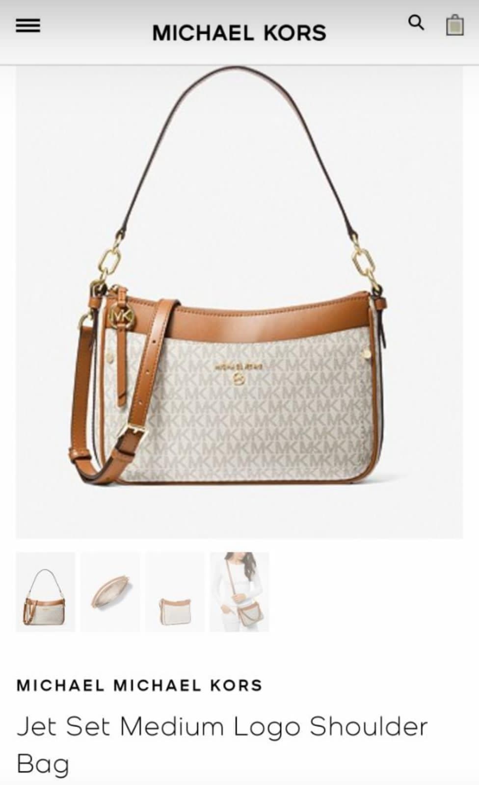 Michael Kors Jet Set Sling Bag