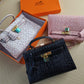Hermes Kelly In Croc Leather