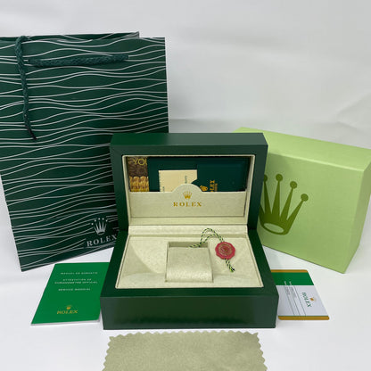 Rolex Open Heart Gold & Green