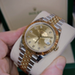 Rolex DateJust Dual Gold Silver