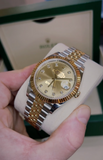 Rolex DateJust Dual Gold Silver
