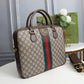 Gucci GG Supreme Ophidia Briefcase Laptop Bag With Dust Bag - (Brown) - LABLEWHORE.COM