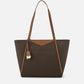 Michael Kors MK Whitney Tote Bag With Dust Bag (Brown) - LABLEWHORE.COM