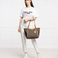 Michael Kors MK Whitney Tote Bag With Dust Bag (Brown) - LABLEWHORE.COM