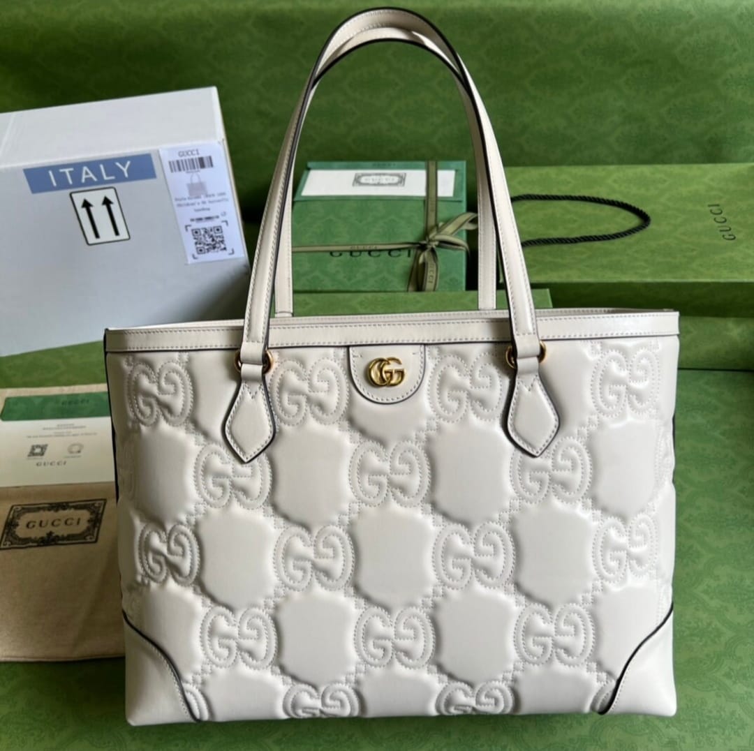 GUCCI GG METALASSE' LEATHER TOTE BAGS - LABLEWHORE.COM