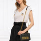 Versace Jeans Couture Saffiano Lock Crossbody Bag With OG Gift Box & Dust Bag - LABLEWHORE.COM