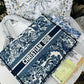 Dior Tiger Book Tote Oblique Embroidery With OG Box & Dust Bag & Scarf - LABLEWHORE.COM