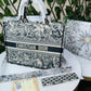 Dior Tiger Book Tote Oblique Embroidery With OG Box & Dust Bag & Scarf - LABLEWHORE.COM