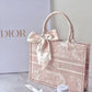 Pink Tiger Dior Book Tote Oblique Embroidery With OG Box & Dust Bag & Scarf - LABLEWHORE.COM