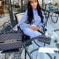 Navy Blue Dior Book Tote Oblique Embroidery With OG Box & Dust Bag & Scarf - LABLEWHORE.COM