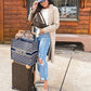 Navy Blue Dior Book Tote Oblique Embroidery With OG Box & Dust Bag & Scarf - LABLEWHORE.COM