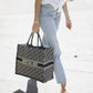 Black Dior Book Tote Oblique Embroidery With OG Box &amp; Dust Bag & Scarf - LABLEWHORE.COM