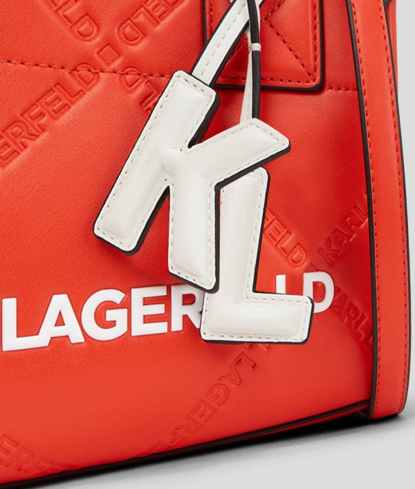 KARL LAGERFELD KSquare Embossed Tote Bag With OG Box & Dust Bag - LABLEWHORE.COM