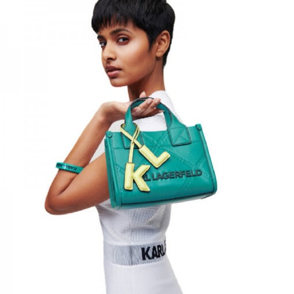 KARL LAGERFELD KSquare Embossed Tote Bag With OG Box & Dust Bag - LABLEWHORE.COM