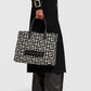 Balmain B-Army 42 Monogrammed Jacquard Leather Tote Bag With Dust Bag - LABLEWHORE.COM