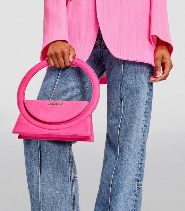 Jacquemus Le Sac Rond Bag With OG Box Dust Bag & Extra Sling Belt
