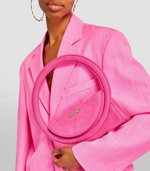 Jacquemus Le Sac Rond Bag With OG Box Dust Bag & Extra Sling Belt