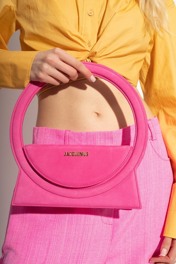Jacquemus Le Sac Rond Bag With OG Box Dust Bag & Extra Sling Belt
