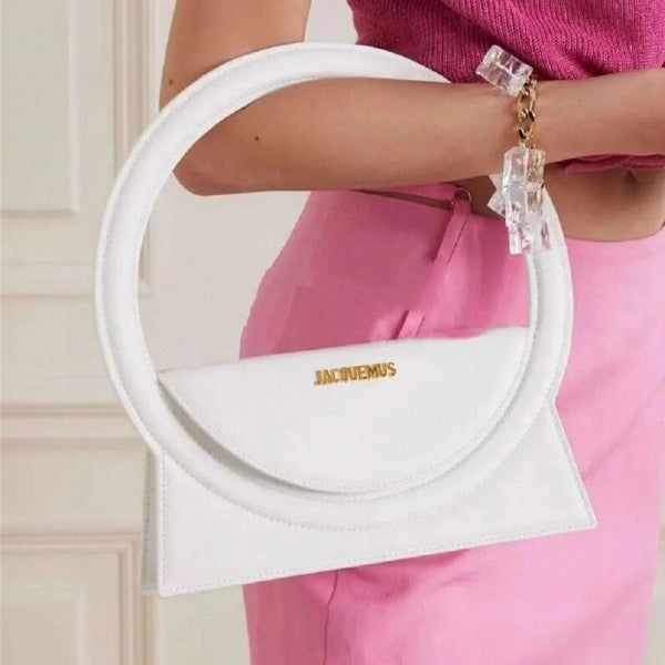 Jacquemus Le Sac Rond Bag With OG Box Dust Bag & Extra Sling Belt