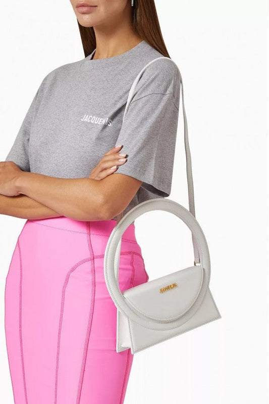 Jacquemus Le Sac Rond Bag With OG Box Dust Bag & Extra Sling Belt