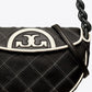 Tory Burch Fleming Soft Patent Border Crescent Premium Bag With OG Box & Dust Bag