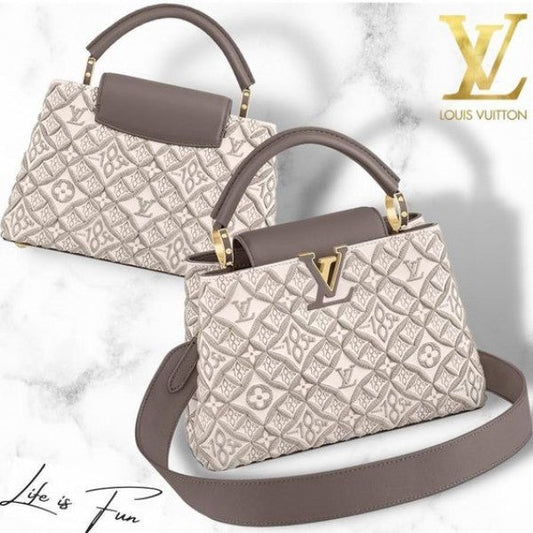Louis Vuitton LV Capucines Premium Quality Leather Bag With OG Box & Dust Bag