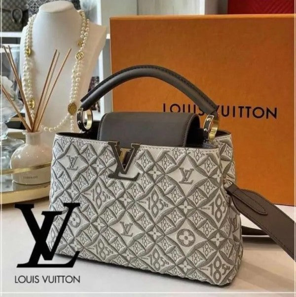 Louis Vuitton LV Capucines Premium Quality Leather Bag With OG Box & Dust Bag