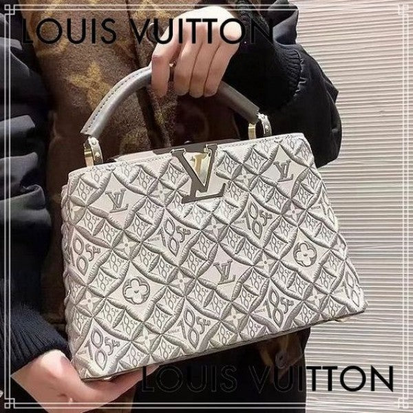 Louis Vuitton LV Capucines Premium Quality Leather Bag With OG Box & Dust Bag