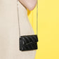 Charles & Keith Mini Asymmetric Flap Sling Bag With OG Box