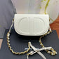 DIOR CD EMBOSSED LOGO JACQUARD AND PLAIN SERIES SLING BAG