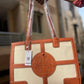 TORY BURCH ELLA CANVAS TOTE BAG