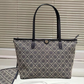 Tory Burch Monogram Tote With OG Box & Dust Bag & Extra Pouch