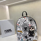 KARL PRINTED TASSLE BACKPACK