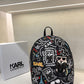 KARL PRINTED TASSLE BACKPACK
