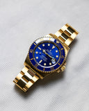 Rolex Submariner Gold Blue Dial