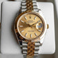 Rolex DateJust Gold Silver Wstch