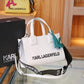 KARL LAGERFELD KSquare Embossed Tote Bag With OG Box & Dust Bag