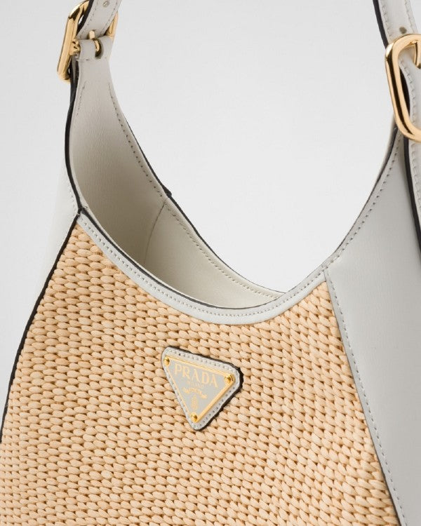 Prada Jute Shoulder Bag With OG Box & Dust Bag