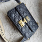 Dior Addict Flap Oblique Leather Sling Bag With OG Box & Dust Bag