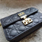 Dior Addict Flap Oblique Leather Sling Bag With OG Box & Dust Bag