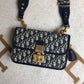 Dior Addict Flap Oblique Leather Sling Bag With OG Box & Dust Bag