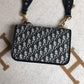 Dior Addict Flap Oblique Leather Sling Bag With OG Box & Dust Bag