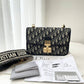 Dior Addict Flap Oblique Leather Sling Bag With OG Box & Dust Bag