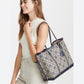 TORY BURCH PERRY JACQUARD T MONOGRAM TOTE BAGS