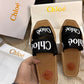 Chloe Woody Flats Slide